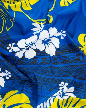 Polynesian Fabric TERENA Blue - Tissushop